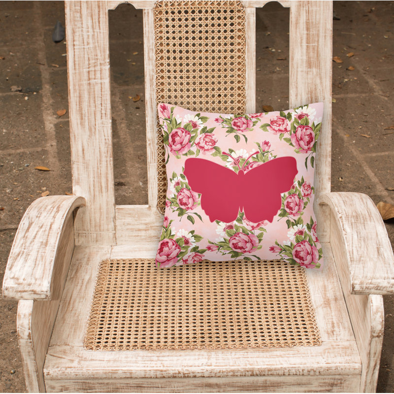  Coussin Butterfly Shabby Elegance, Rose