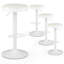 Ensemble de 4 tabourets de bar, tabourets de bar de cuisine réglables en hauteur, pivotants, blancs-234661261-234661263