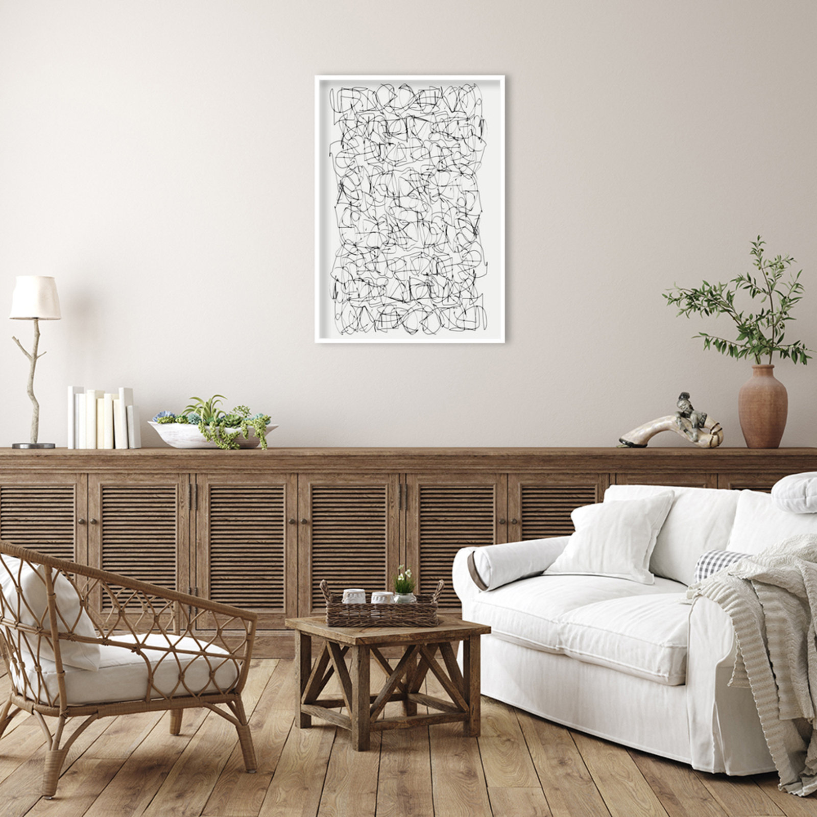 Circuitry by Dan Hobday, 41" H X 29" W, White
