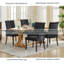Modern Chenille Upholstered Dining Chair - Hand-Tufted Button Backrest, Curved Solid Wood Legs, Single Pack-123043501