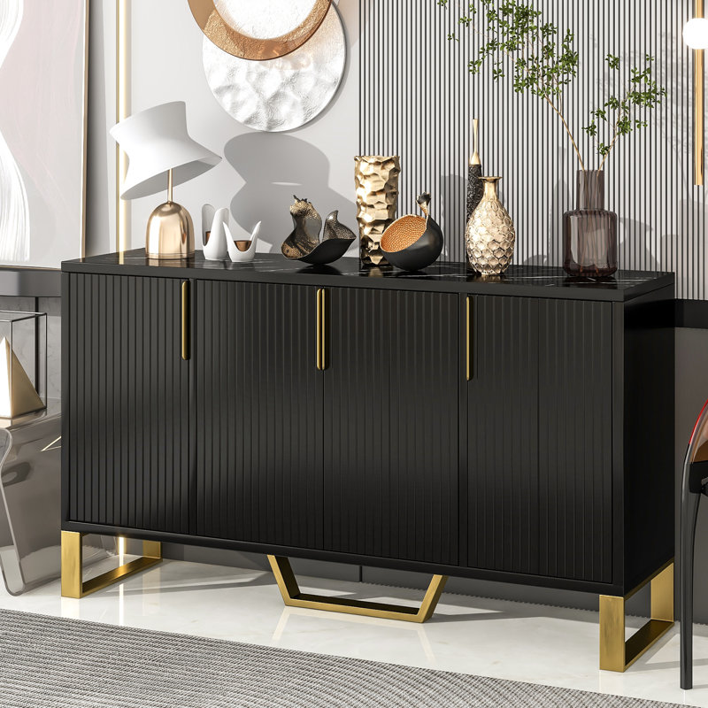 Harley-Simone 60'' Media Console, Black
