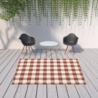 Mac Plaid Indoor / Outdoor Area Rug