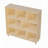 Pine Wood 8-Compartment Storage Cabinet (44" x 44")