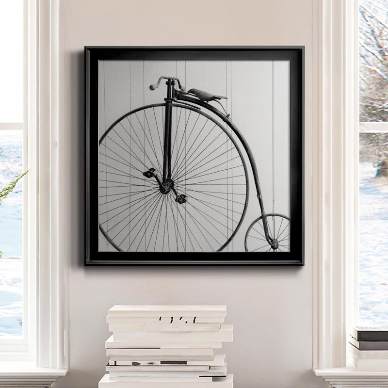 «Vintage Ride» - Toile encadrée de qualité supérieure - prête à être accrochée, H 26,5 po x l 26,5 po x P 1,5 po, Noir