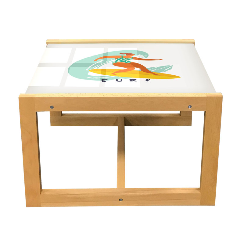 Jaetyn Trestle Coffee Table, 40cm H x 46.5cm W x 62cm D