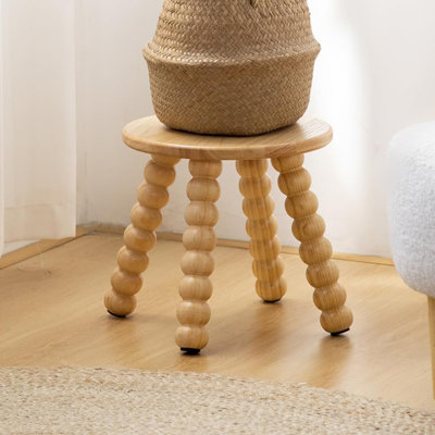 Wooden Stool Display Stand by Dakota Fields