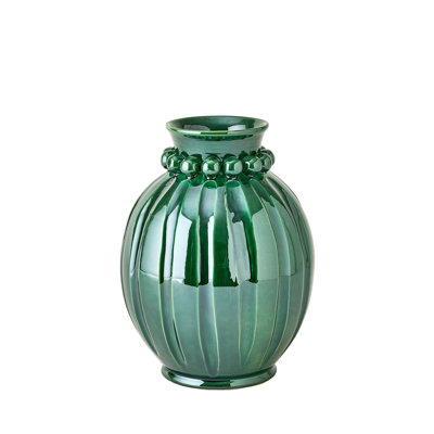 Vase de table en faïence faite à la main 15 "Pearl