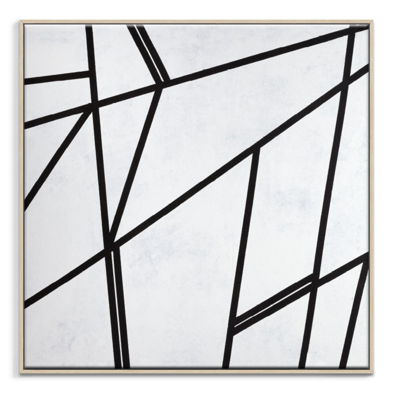 Geometric 7 by Chalie MacRae - Print on Canvas, 41cm H x 41cm W, Timber