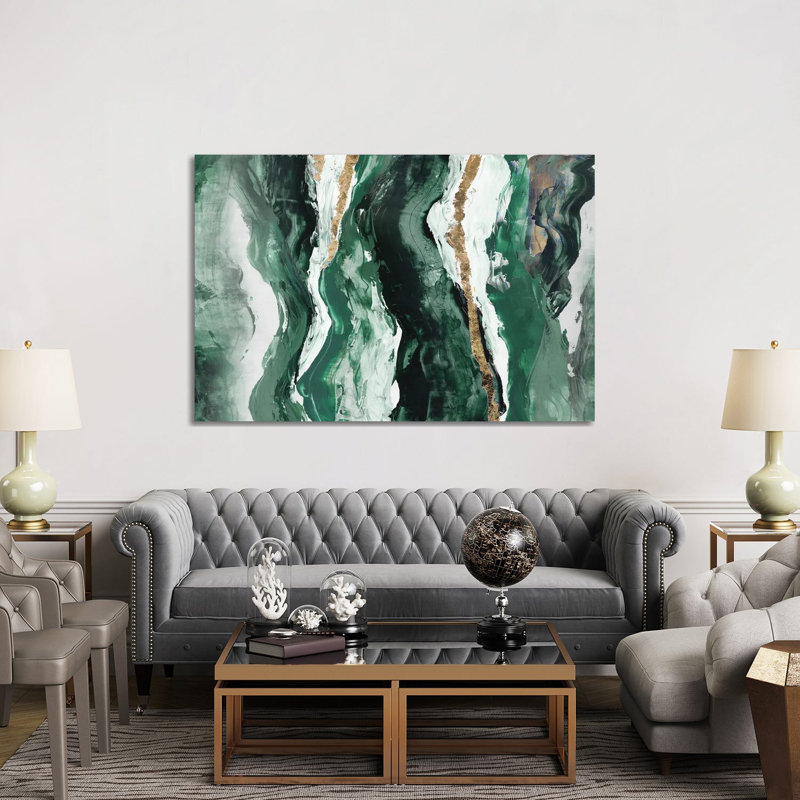 Effectus II, 40" H x 60" W, Teal