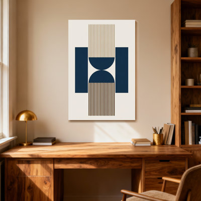 Abstract Abstract Geometric Shapes And Lines Pattern