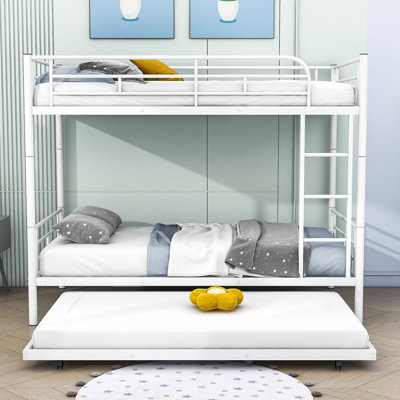 Meola Kids Twin Over Twin Bunk Bed with Trundle