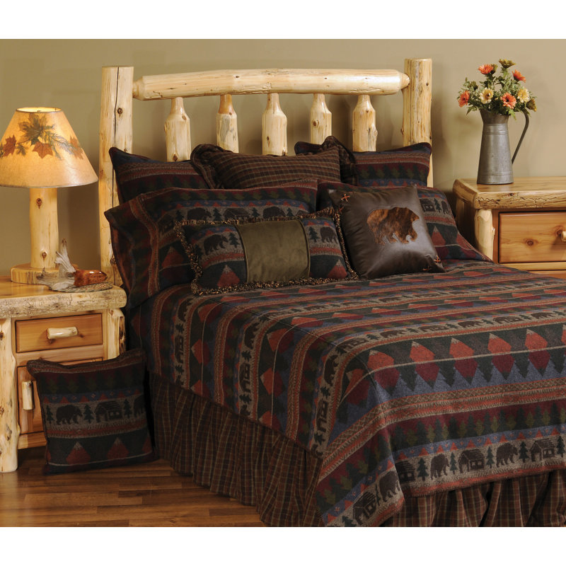 Ourson de la cabane Wooded River - Alt Euro Sham - 26 x 26