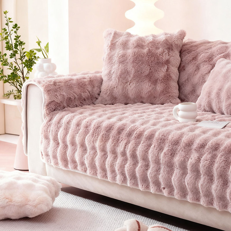 Sofa Slipcover, Pink