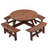 8 Person Picnic Table, Outdoor Camping Dining Table With With 4 Built-In Benches-354994881