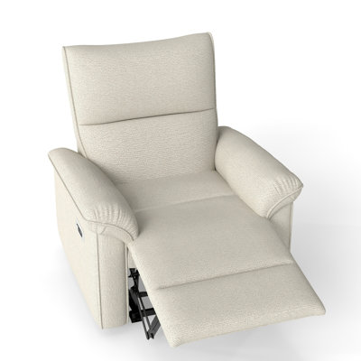 Wall Hugger Recliner,Zero Wall Power Recliner Chair,Electric Recliner For Living Room,Fabric Reclining Armchair For Small Space,Reclining Sofa For Bedroom/Apartment/RV,USB Port(Type-C) (Beige-Gray)
