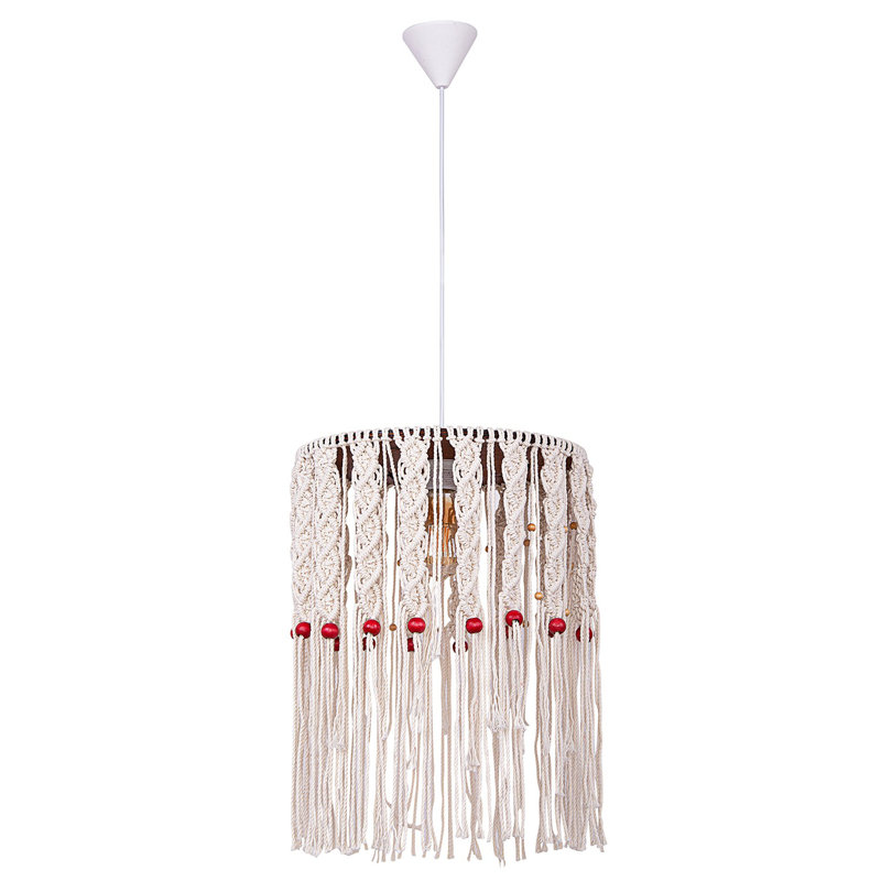 1 - Light Cream Unique/Statement Pendant