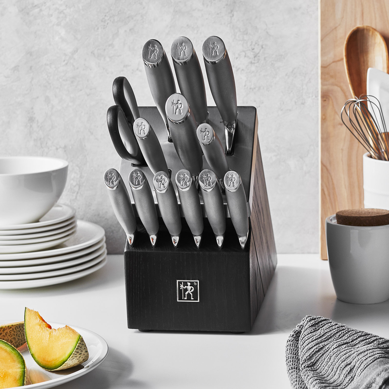 HENCKELS Modernist 14-Piece Self-Sharpening Set, Black