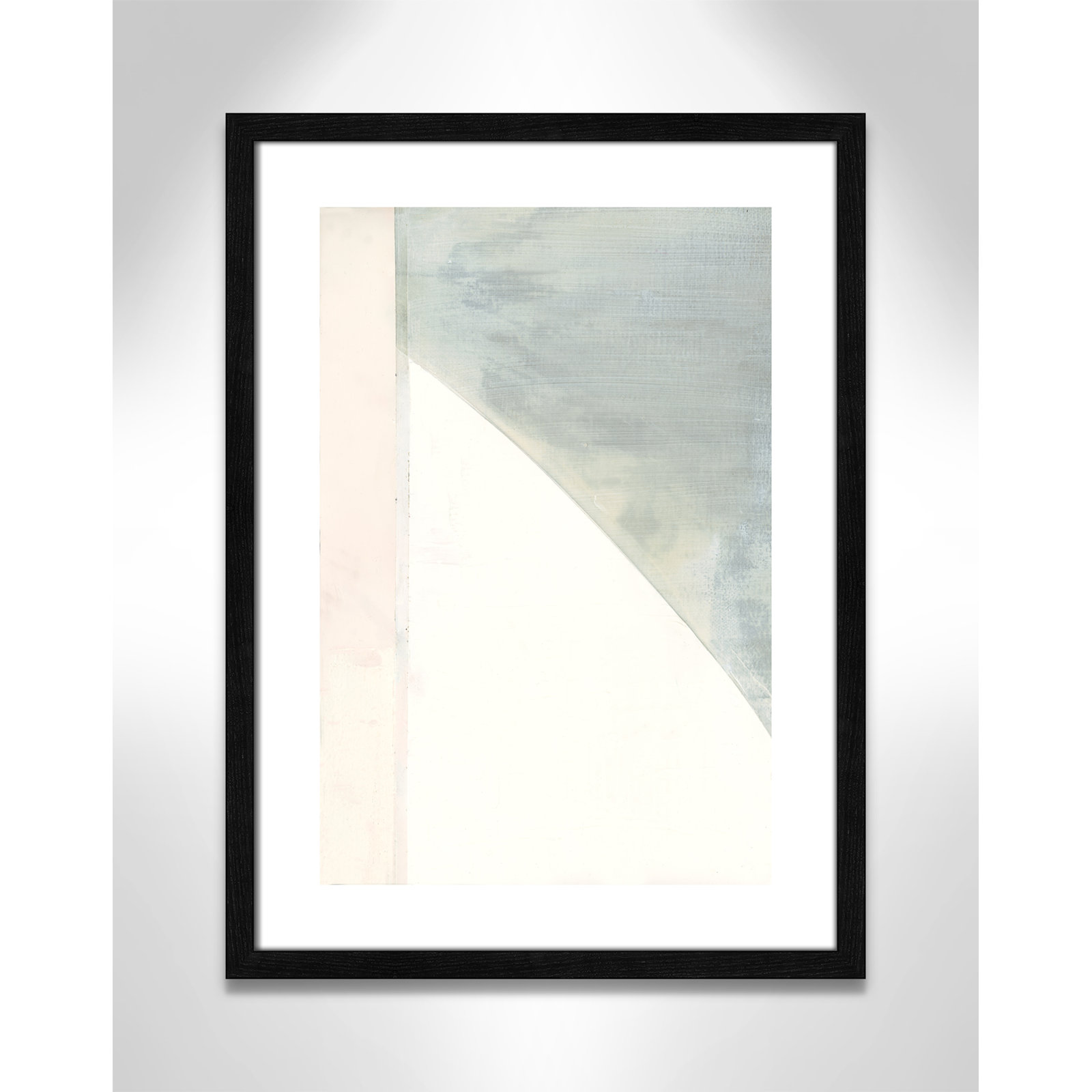 Alexandria "In Neutral I" Painting by Cartissi, 23" H x 17" W x 0.75" D, Black Wood Framed Paper