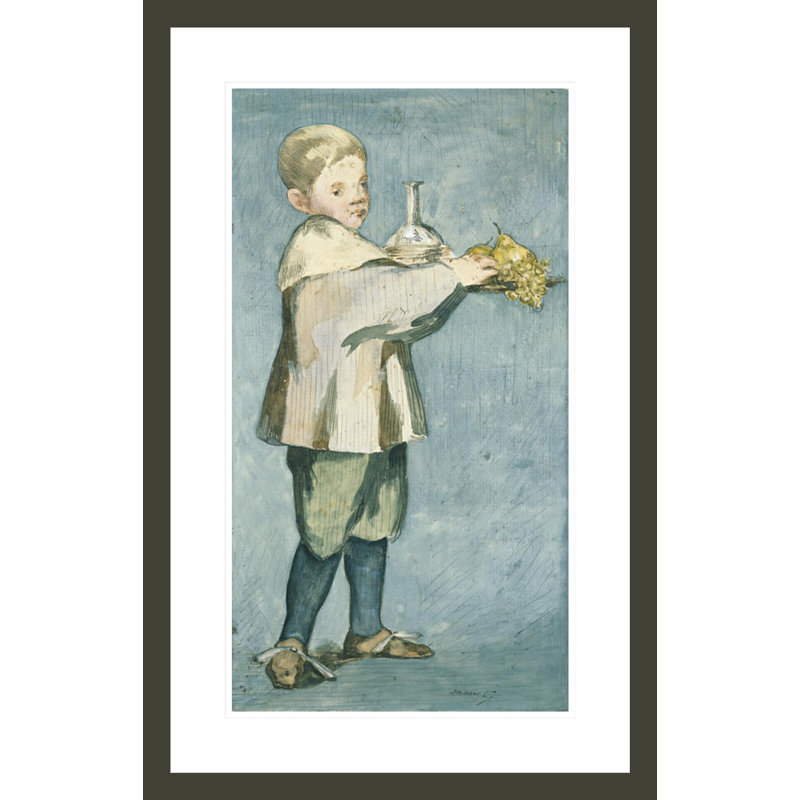 «Boy with Fruit» par Edward Manet - Impression numérique sur toile, H 29,5 po x l 18,93 po