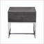 Table basse à plateau rond mauve avec base piédestal artisanale, polyvalente pour le salon et amp; Petits espaces