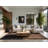 Soft Plush Feuerstein July 4Th Modern & Contemporary Abstract Area Rug in Brown – Beige Binding-416559066