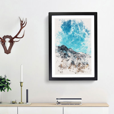 Mountain Top in Santiago Chile - Picture Frame Painting Print