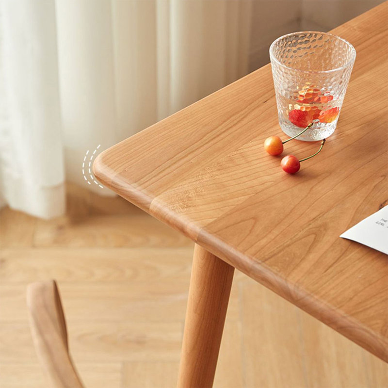 Burlywood Rectangular Solid Dining Table For Dining Room/Kitchen, 29.53"H x 62.99"L x 31.5"W