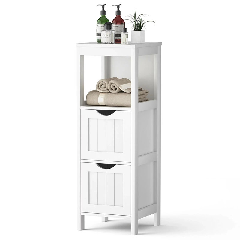 Armoire de salle de bain autoportante Enneko l 12 po x H 35 po x P 12 po