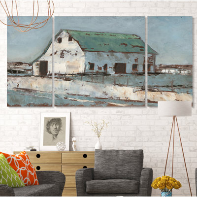 « a premium plein air grange ii », impression sur toile tendue, reproduction d’art à multiples images sur toile tendue