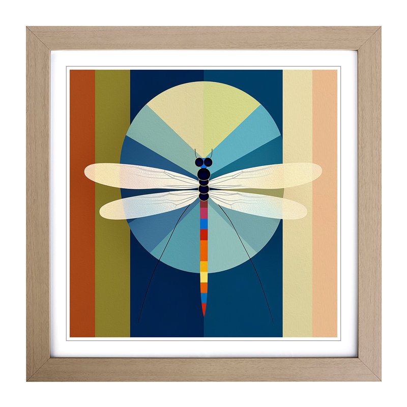 Single Picture Frame Print on Wood, Oak