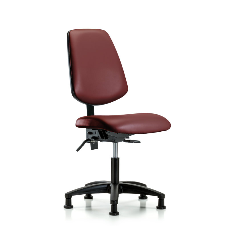 Chaise de travail en vinyle, Bortsch, Inclinaison comprise, Patins