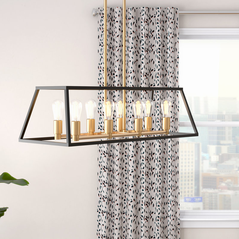 Luminaire suspendu linéaire 8 lumières