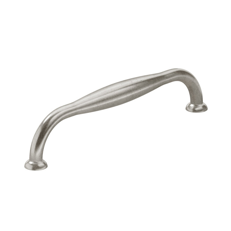 Poignée en fer, Nickel poli antique Newcastle, 7 9/16"