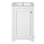 Meuble-lavabo de 20 pouces avec lavabo en céramique, ensemble de meuble-lavabo simple autoportant avec porte à fermeture douce, tablette réglable-550765335