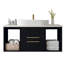 Meuble-lavabo mural moderne 40 po avec meuble-lavabo flottant en céramique massif-364802620