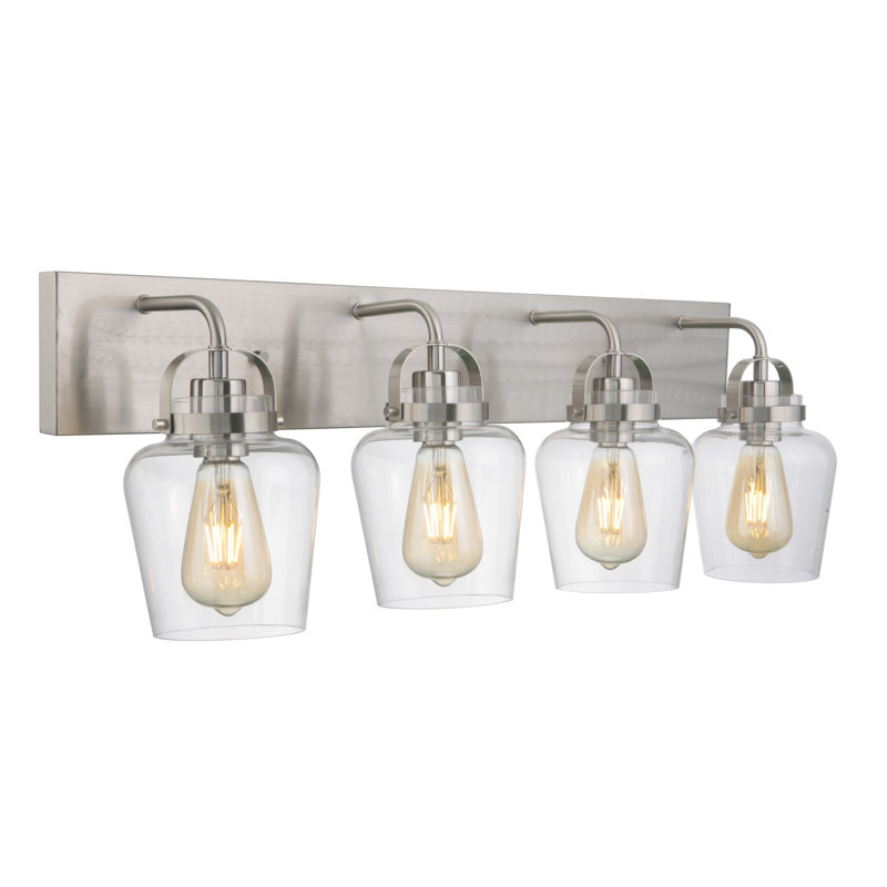 Tribble 4 - Light Vanity Light, Brushed Polished Nickel