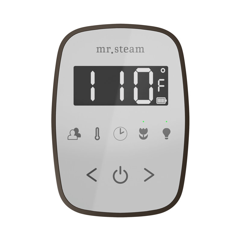 Ensemble de commande de douche à vapeur ButlerTouch avec contrôle TempoTouch et tête de vapeur i, Bronze