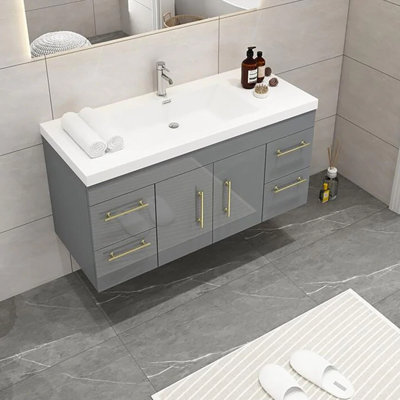 Ensemble de meuble-lavabo simple mural 47 "47"
