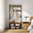 73” H Metal Hall Tree Entryway Coat Rack with Shoe Storage Bench