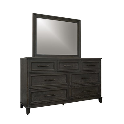  Commode 7 tiroirs en bois massif l 67 po