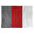 Gris / rouge écarlate