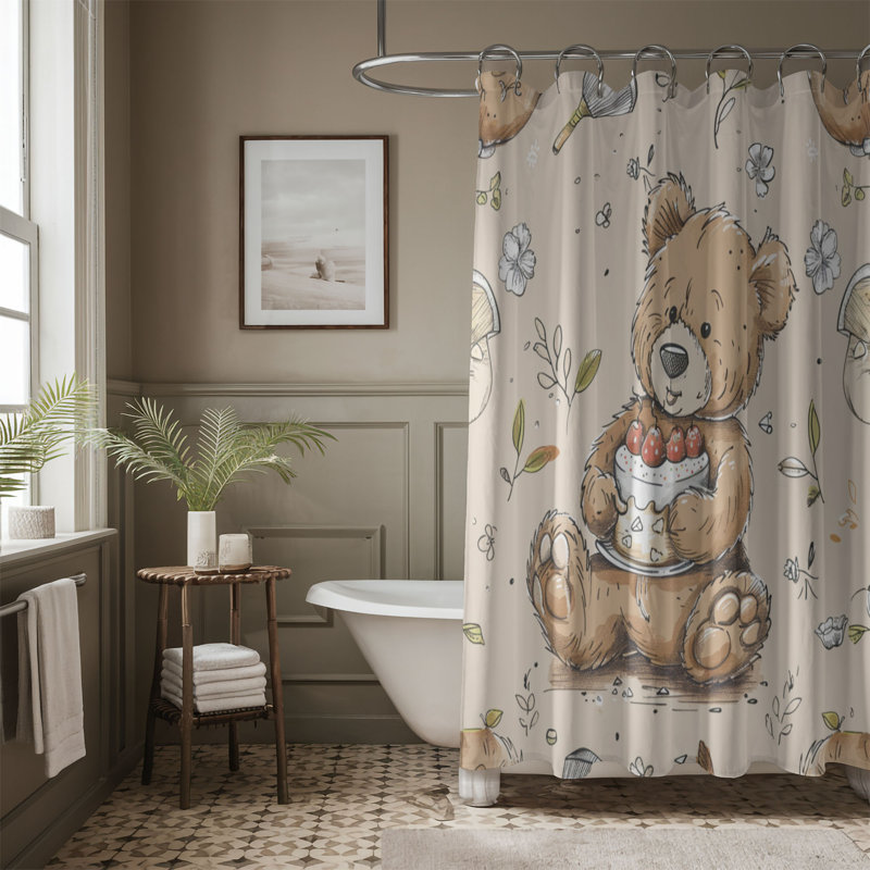 Pure Boho - rideau de douche Premium 52, H 74 po x l 71 po