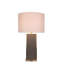 «Gator Luxe» - Lampe de table en cuir d'unité centrale - 17 po x 30 po