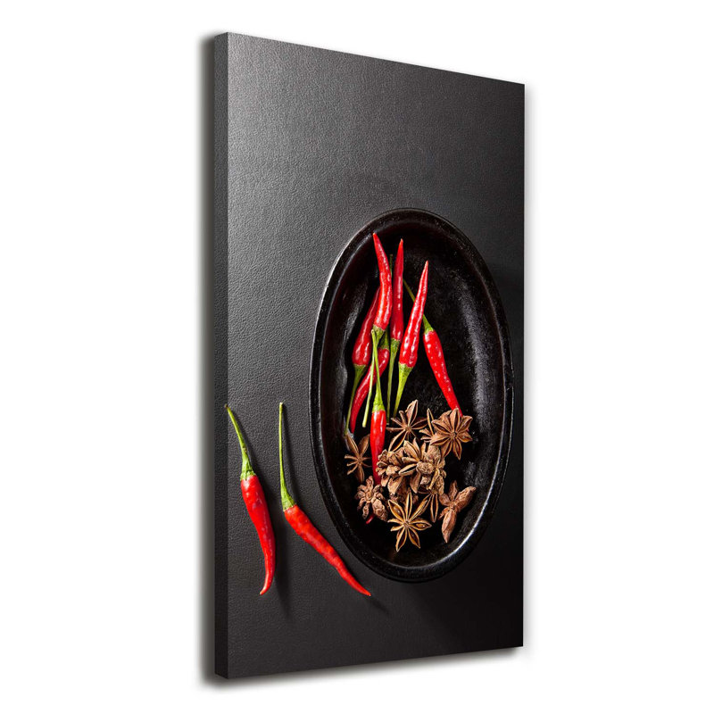 Camak Chilli Peppers - Wrapped Canvas Print