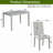 Kitchen Table Set with a Rectangular Table and 4 Upholstered Chairs-1258054181