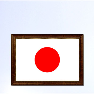 « japan country flag », impression sur toile encadrée