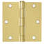 Charnière de porte, 3,5 po, rayon de coin carré, paquet de 6-99206373