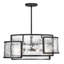 Luminaire suspendu géométrique 6 lumières Madeleyn