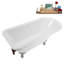Baignoire sur pattes 62 ", plateau, bonde, pattes 62" Streamline-101628981-102218229
