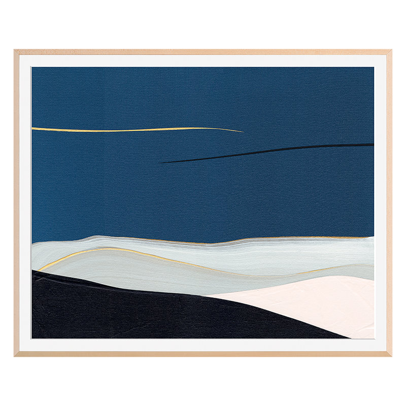 Manifest Print by Amy Stewart, Maple Framed, 27" H x 33" W